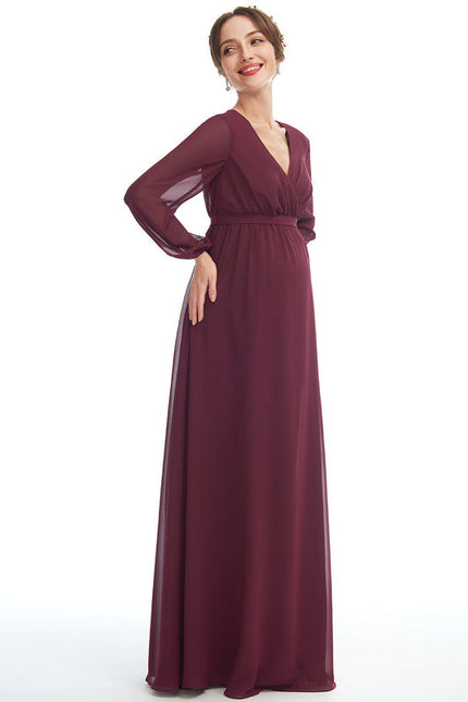 Robe Demoiselle D'Honneur Maternité Élégante - gallery 2