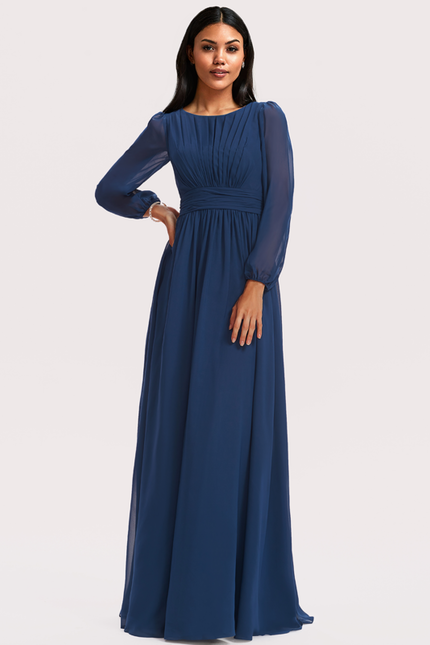 Robe Demoiselle D'Honneur Émeraude Fluide - gallery 3