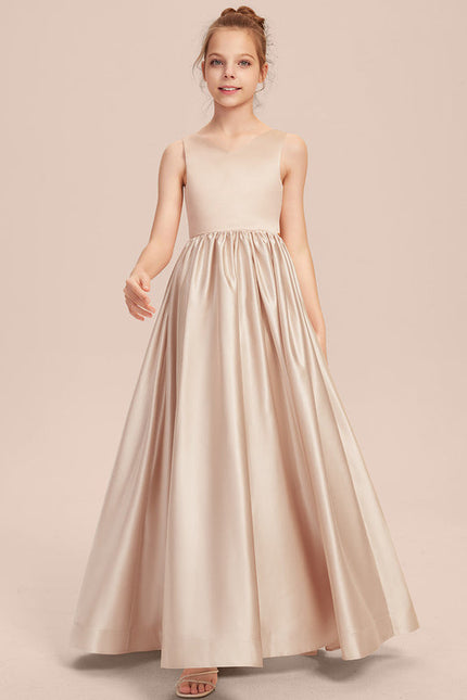 Robe Demoiselle D'Honneur Satinée Lilas