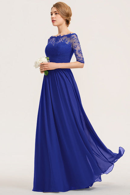 Robe Demoiselle D'Honneur Cobalt Élégante - gallery 2