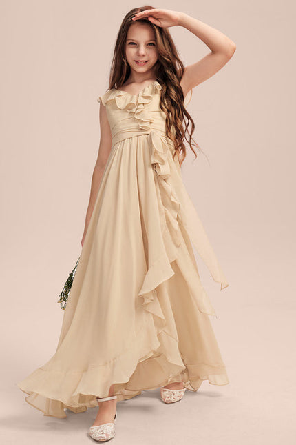 Robe Demoiselle D'Honneur Mousseline Junior - gallery 5