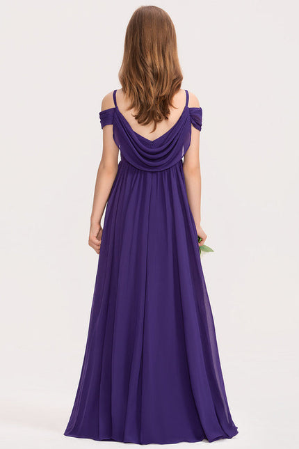 Robe Demoiselle D'Honneur Flottante Cerise - gallery 2