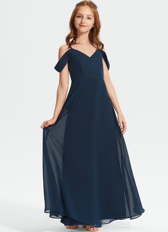 Robe Demoiselle D'Honneur Flottante Cerise