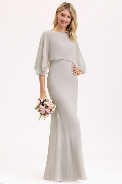 Robe Demoiselle D'Honneur Mousseline Épurée - gallery 2