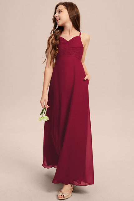 Robe Demoiselle D'Honneur Verte Éthérée - gallery 7