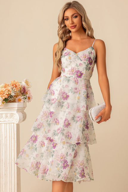 Robe Demoiselle D'Honneur Florale Cascade - gallery 3