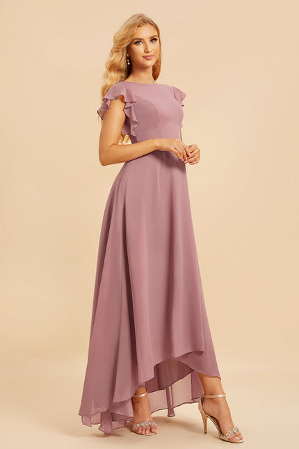 Robe Demoiselle D'Honneur Trapèze Fluidité Élégante