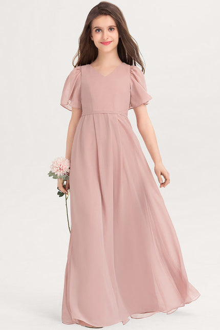 Robe Demoiselle D'Honneur Verte Éthérée