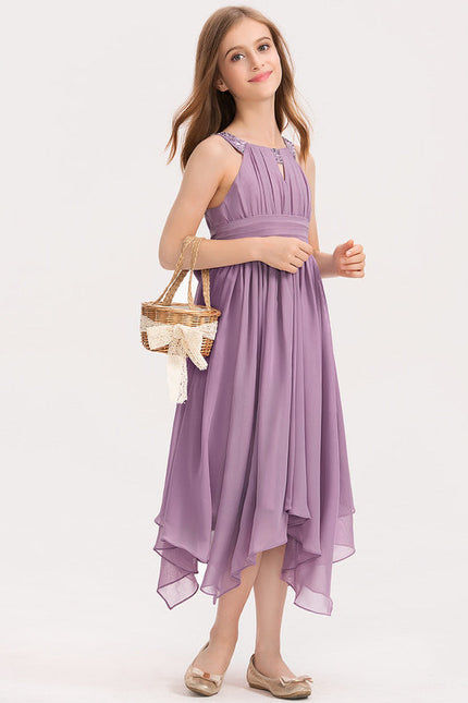 Robe Demoiselle D'Honneur Flottante Lilas - gallery 3