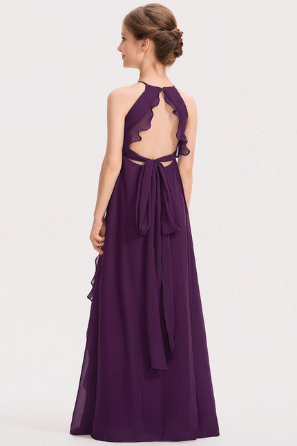 Robe Demoiselle D'Honneur Chiffon Enfant - gallery 4