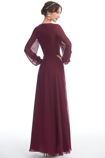 Robe Demoiselle D'Honneur Asymétrique Fluide - gallery 4