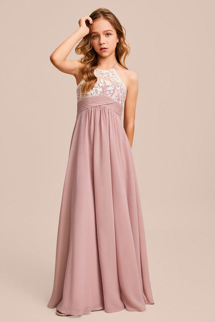 Robe Demoiselle D'Honneur Aérienne Rose - gallery 3