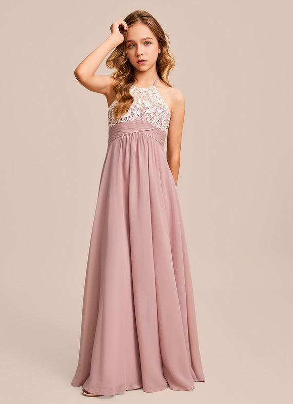 Robe Demoiselle D'Honneur Aérienne Rose - gallery 3