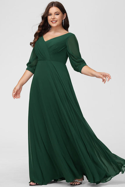 Robe Demoiselle D'Honneur À Volants Rose Pâle - gallery 6