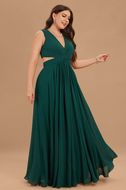 Robe Demoiselle D'Honneur Élégante Bordeaux - gallery 5