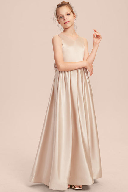 Robe Demoiselle D'Honneur Satinée Lilas - gallery 6