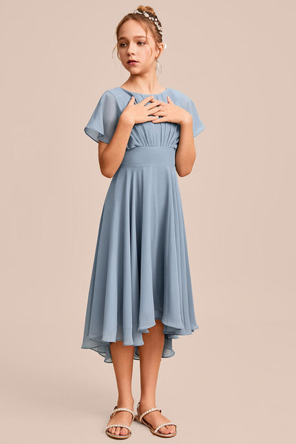 Robe Demoiselle D'Honneur Nuit Marine Fluide - gallery 5