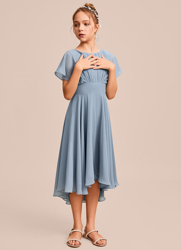 Robe Demoiselle D'Honneur Nuit Marine Fluide - gallery 5