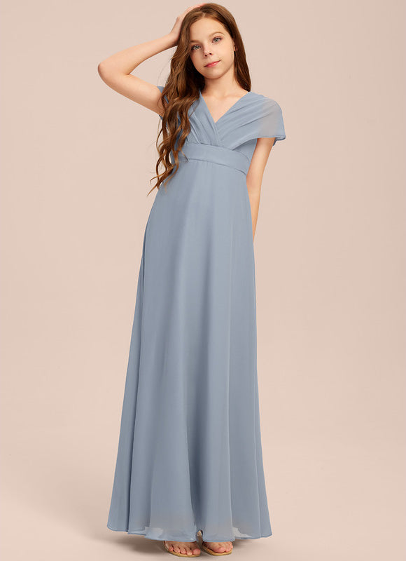 Robe Demoiselle D'Honneur Verte Éthérée - gallery 5