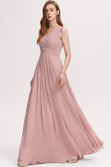 Robe Demoiselle D'Honneur Élégante Bordeaux - gallery 8