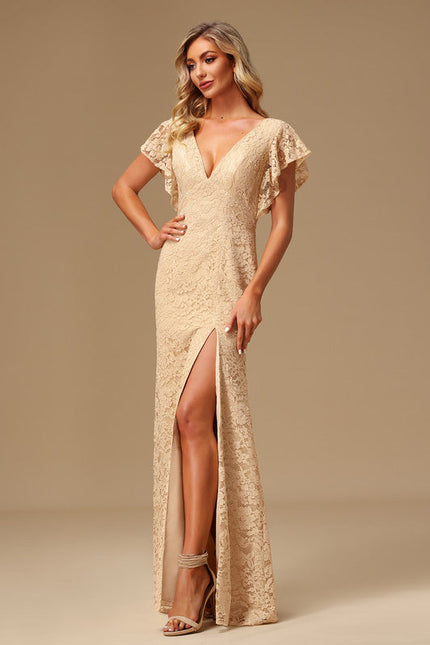 Robe Demoiselle D'Honneur Satinée Lavande - gallery 2