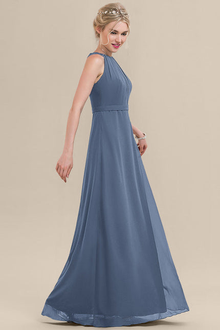 Robe Demoiselle D'Honneur Émeraude Fluide - gallery 1