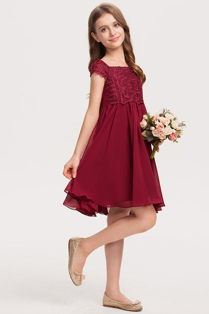 Robe Demoiselle D'Honneur Élégance Cerise - gallery 3