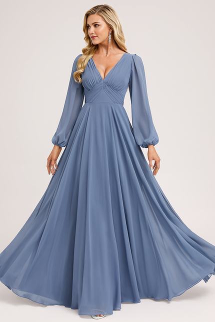 Robe Demoiselle D'Honneur Mousseline Beige