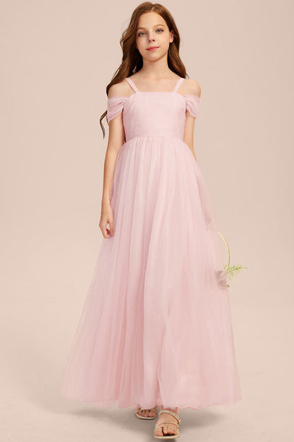 Robe Demoiselle D'Honneur Tulle Rose - gallery 7