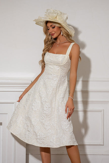 Robe Demoiselle D'Honneur Courte Rose - gallery 1