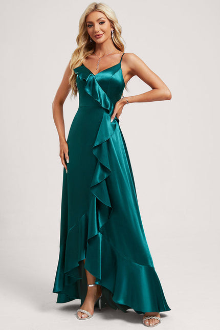 Robe Demoiselle D'Honneur En Satin - gallery 3