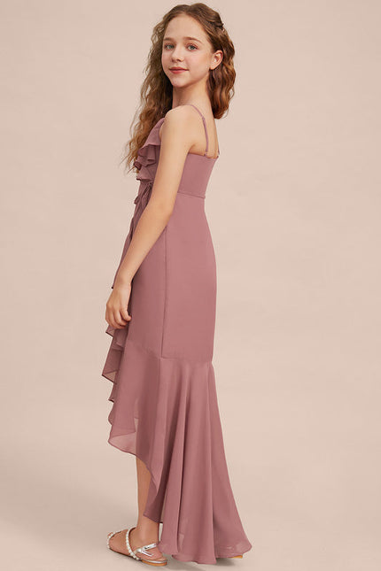 Robe Demoiselle D'Honneur Flottante Rosée - gallery 3