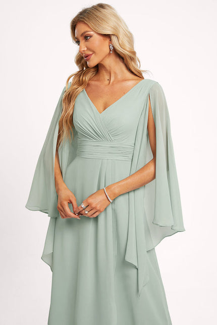 Robe Demoiselle D'Honneur Asymétrique Fluide - gallery 3