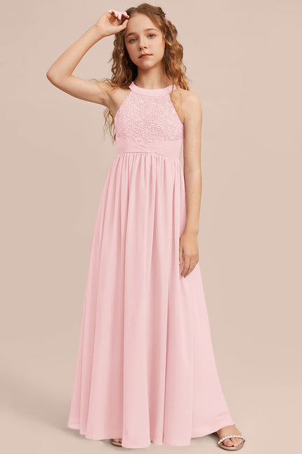 Robe Demoiselle D'Honneur Aérienne Rose - gallery 6