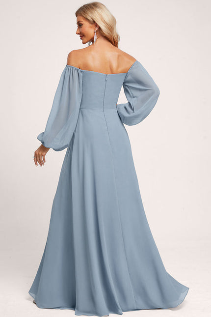 Robe Demoiselle D'Honneur Fluide Rose Doux - gallery 6