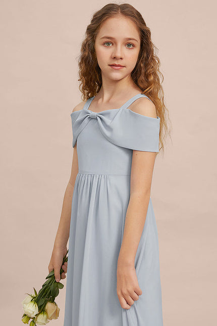 Robe Demoiselle D'Honneur Flottante Cerise - gallery 2