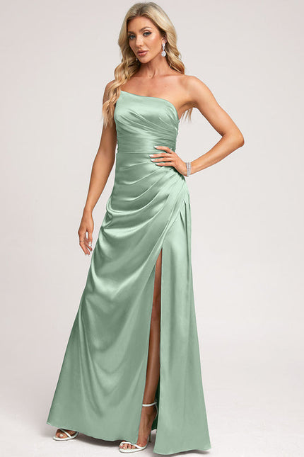 Robe Demoiselle D'Honneur Fluide Argentée - gallery 4