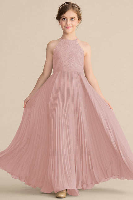 Robe Demoiselle D'Honneur Plissée Enfant