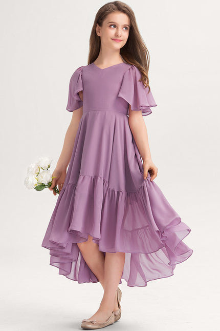 Robe Demoiselle D'Honneur Ailée Vert Pastel