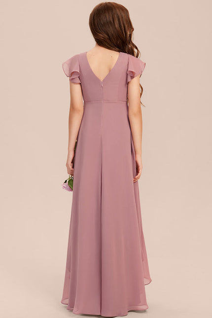 Robe Demoiselle D'Honneur Nuit Marine Fluide - gallery 4