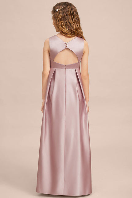 Robe Demoiselle D'Honneur Satinée Lilas - gallery 6