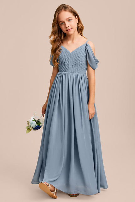 Robe Demoiselle D'Honneur Flottante Cerise