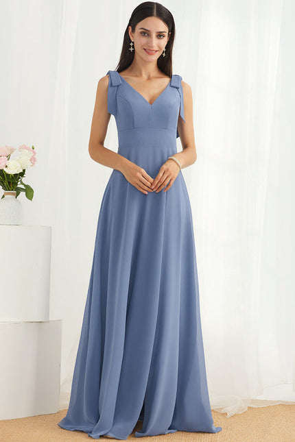 Robe Demoiselle D'Honneur Chiffon Élégante - gallery 4