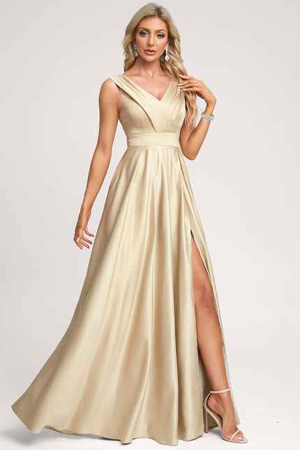 Robe Demoiselle D'Honneur Rose Satin - gallery 3