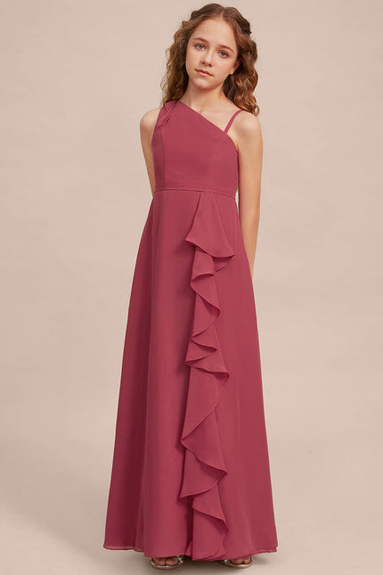 Robe Demoiselle D'Honneur Flamme Framboise - gallery 6