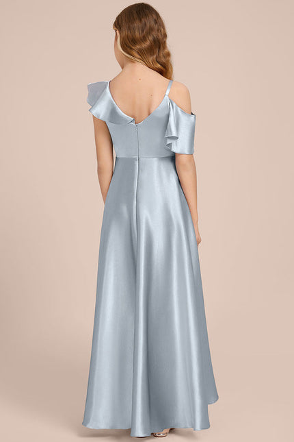 Robe Demoiselle D'Honneur Fluide À Volants - gallery 3