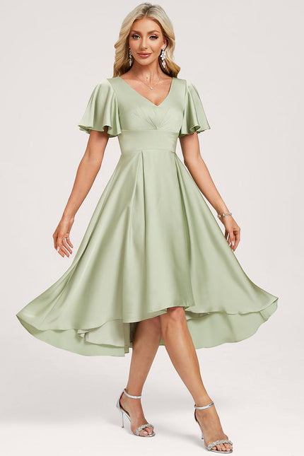 Robe Demoiselle D'Honneur Éclat Vert Doux - gallery 3