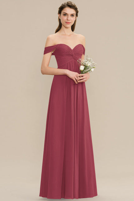 Robe Demoiselle D'Honneur Bordeaux Chic - gallery 6