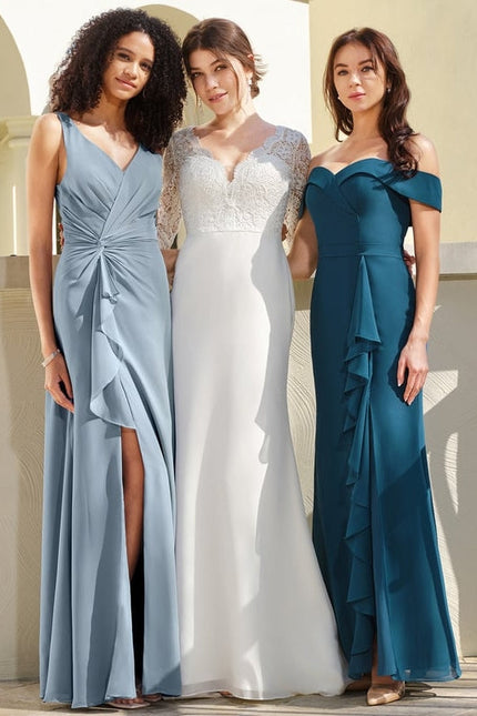 Robe Demoiselle D'Honneur Bordeaux Chic - gallery 5