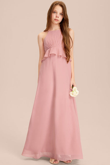 Robe Demoiselle D'Honneur Flottante Prune - gallery 2